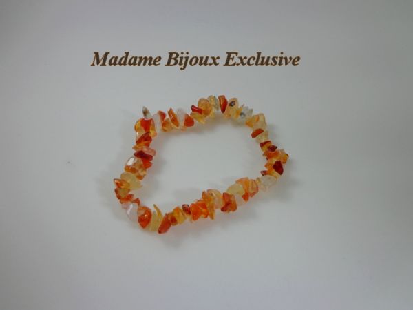 Pulseira Cascalho de Ágata de Fogo